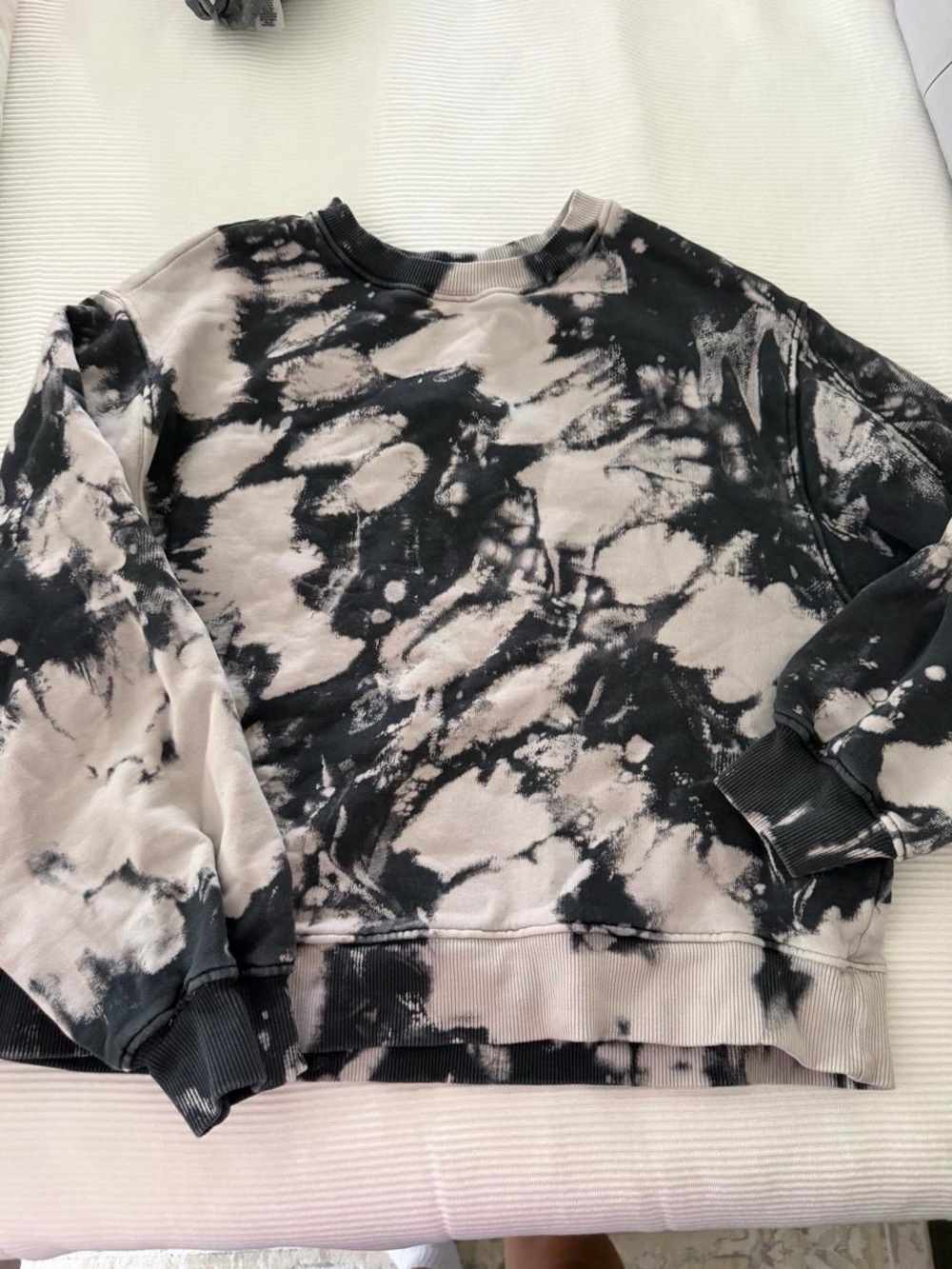Zara Tie-Dye Black and white Women's Sweatshirt